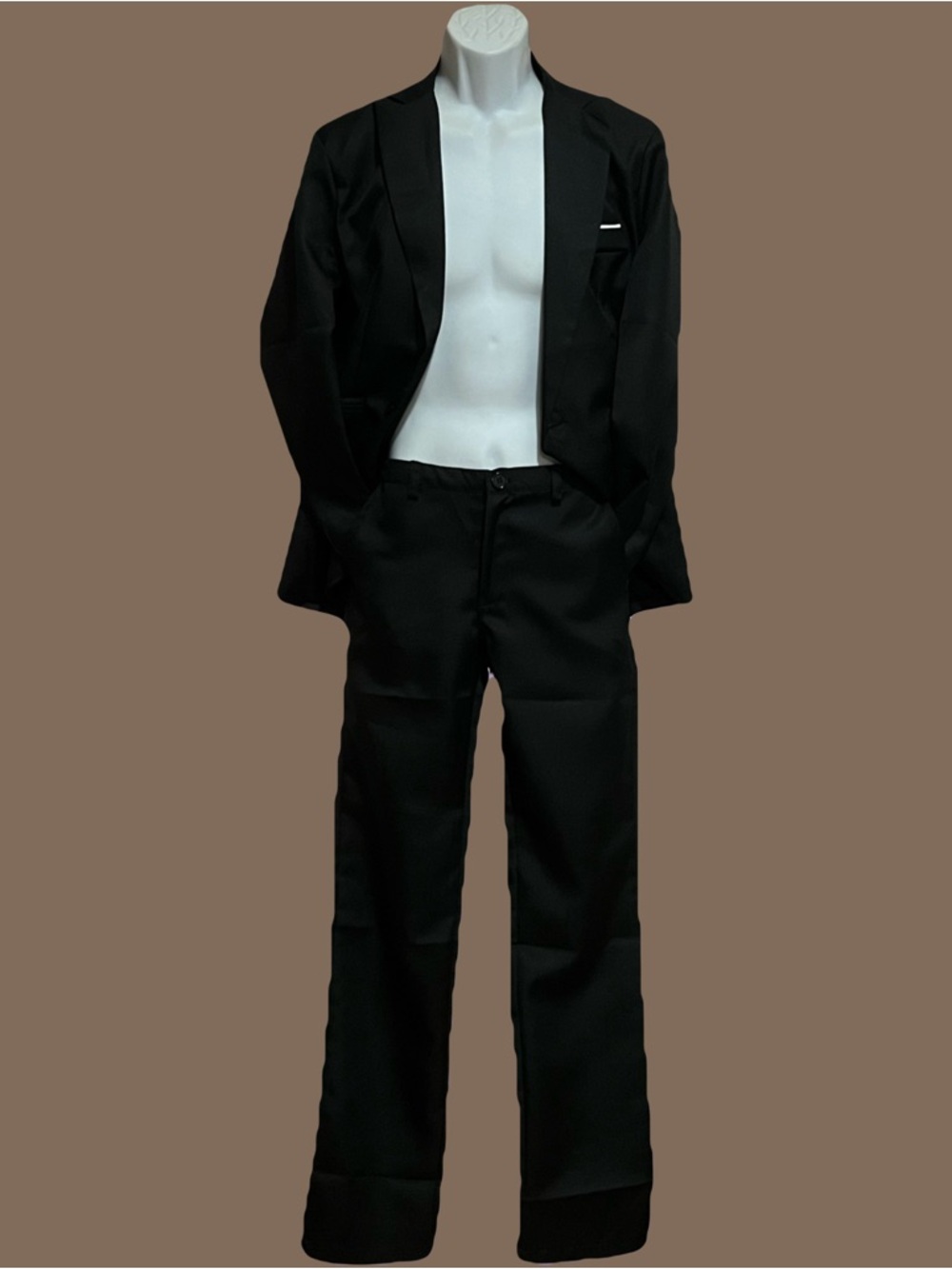 Men's Black Two-Piece Suit - Classic Blazer & Trousers